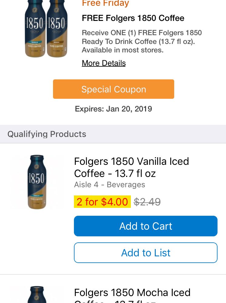 Folgers 1850 Coffee