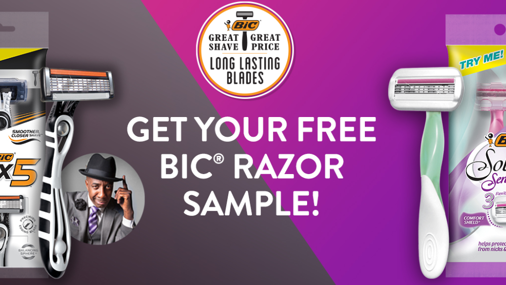 BIC free razor sample