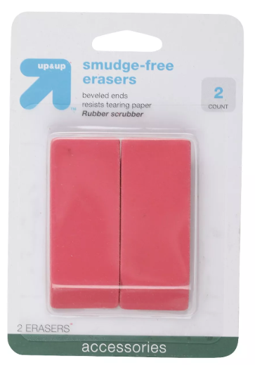 Up & Up Smudge Free Erasers