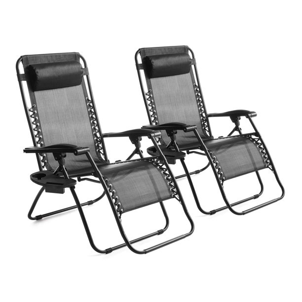 Mainstays Zero Gravity Chair Lounger, 2 Pack