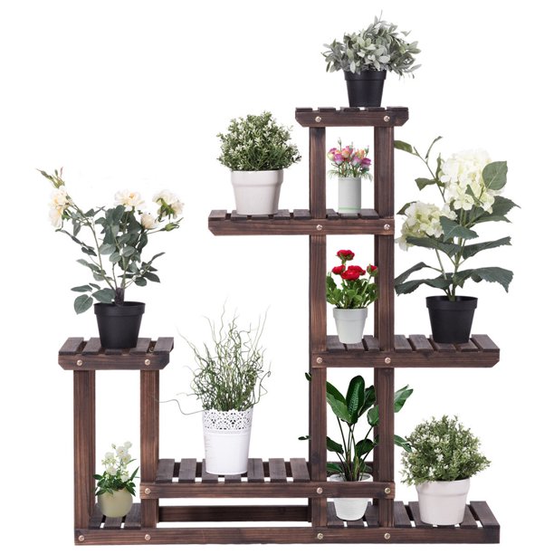 Outdoor Wooden Plant/Flower Stand Display