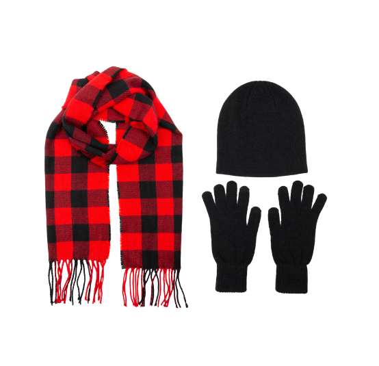 Men's Berkshire Cold Weather 3 Piece Set - Hat, Gloves and Scarf