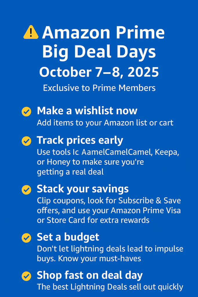 Amazon Prime Big Deal Days Infographic